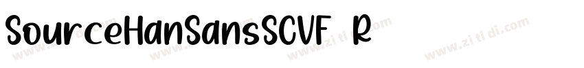 SourceHanSansSCVF  R字体转换